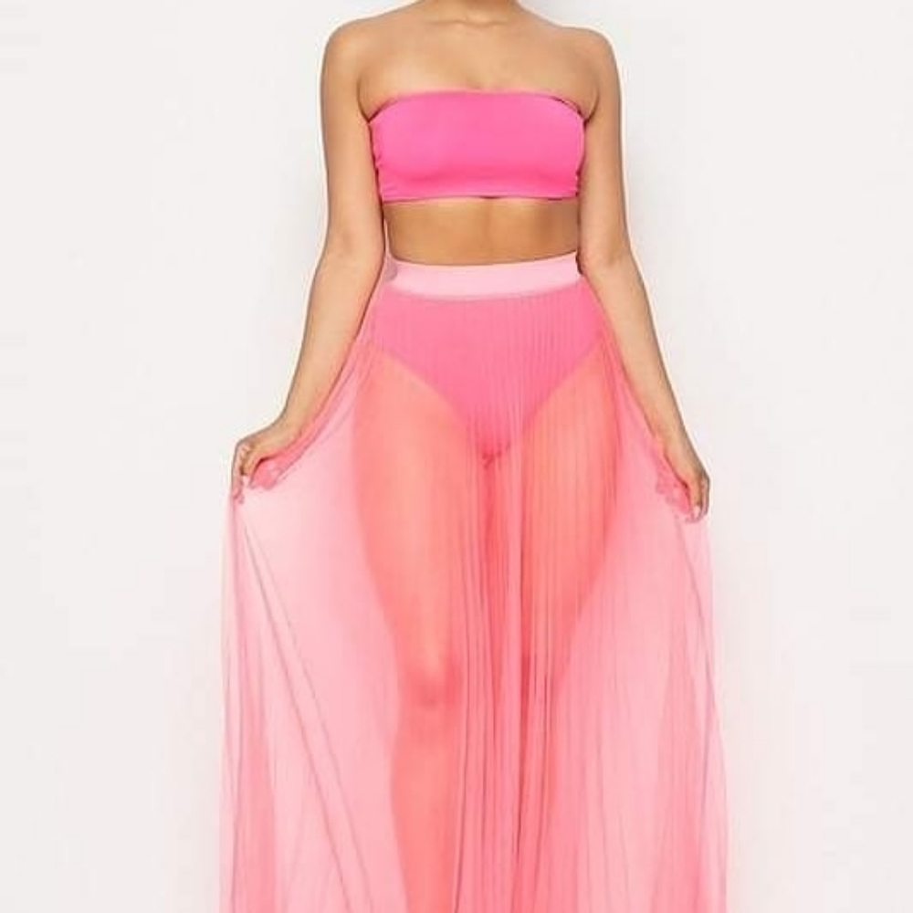 Pink Tulle Skirt S, M, L